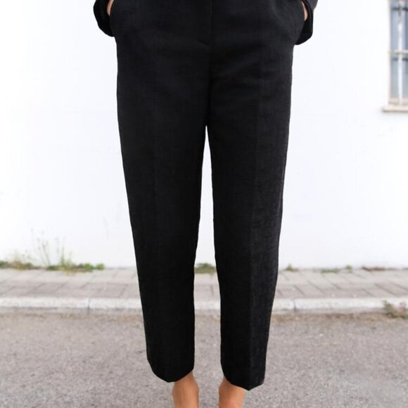 Zara Stretchy Mid Rise TROUSERS - Picture 1 of 8